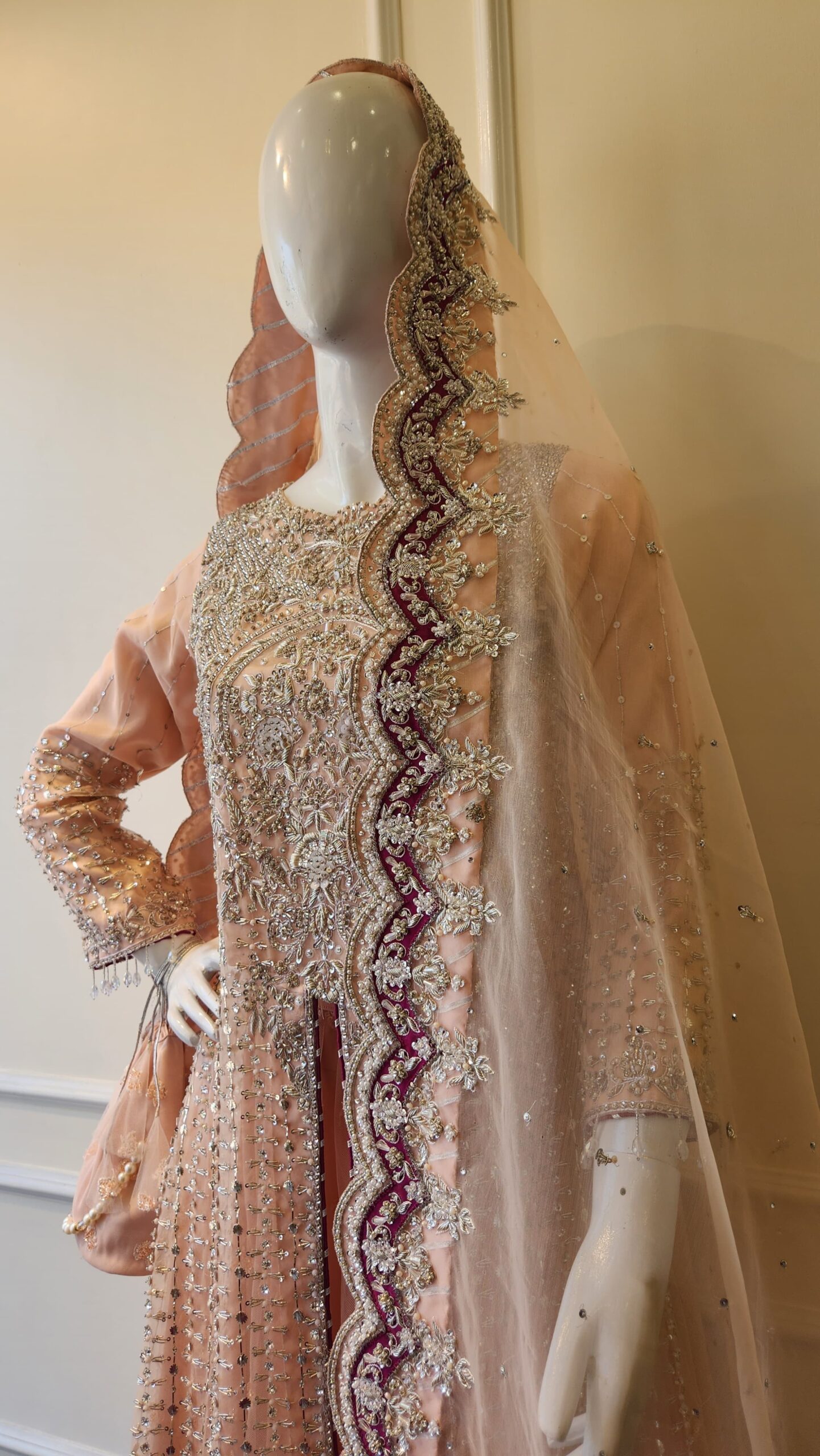 Blush Embroidered Lehenga - Image 2