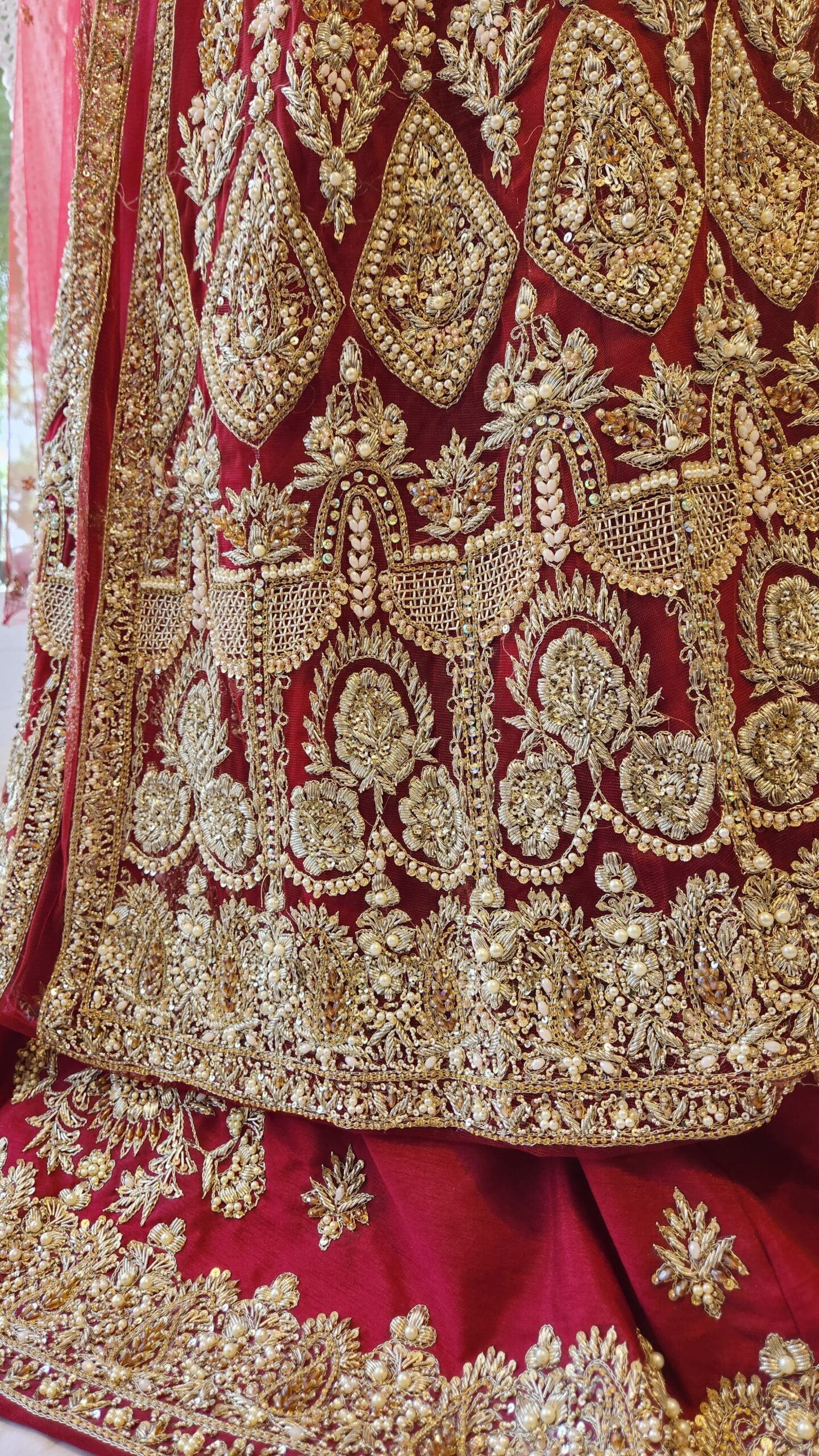 Maroon Regal Bridal Maxi - Image 2