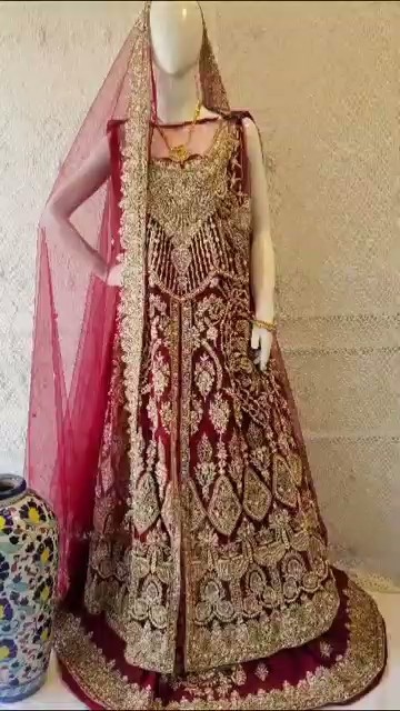 Maroon Regal Bridal Maxi - Image 4