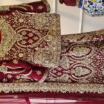Crimson Royale Chiffon Bridal Lehenga Set