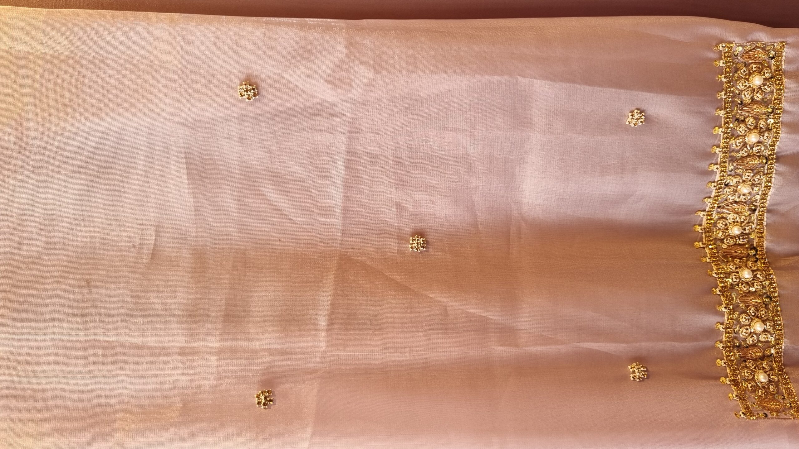 Lilac Grace Embellished Silk Suit - Image 2