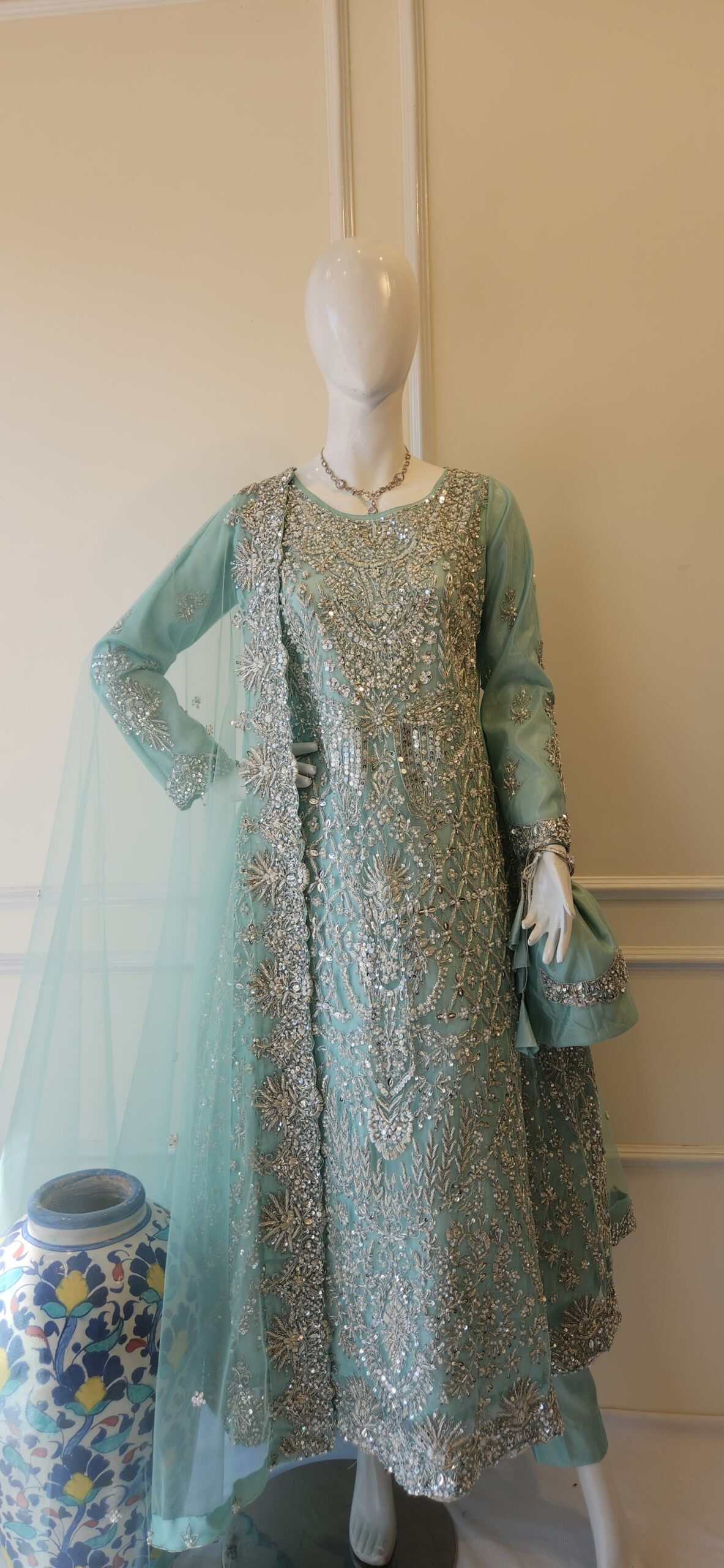 Ice Blue Royale Bridal Maxi - Image 2