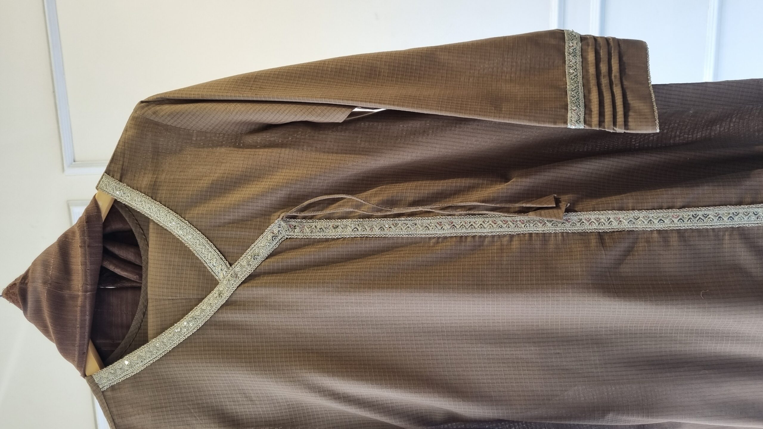 Mocha Grace Lawn Suit - Image 2
