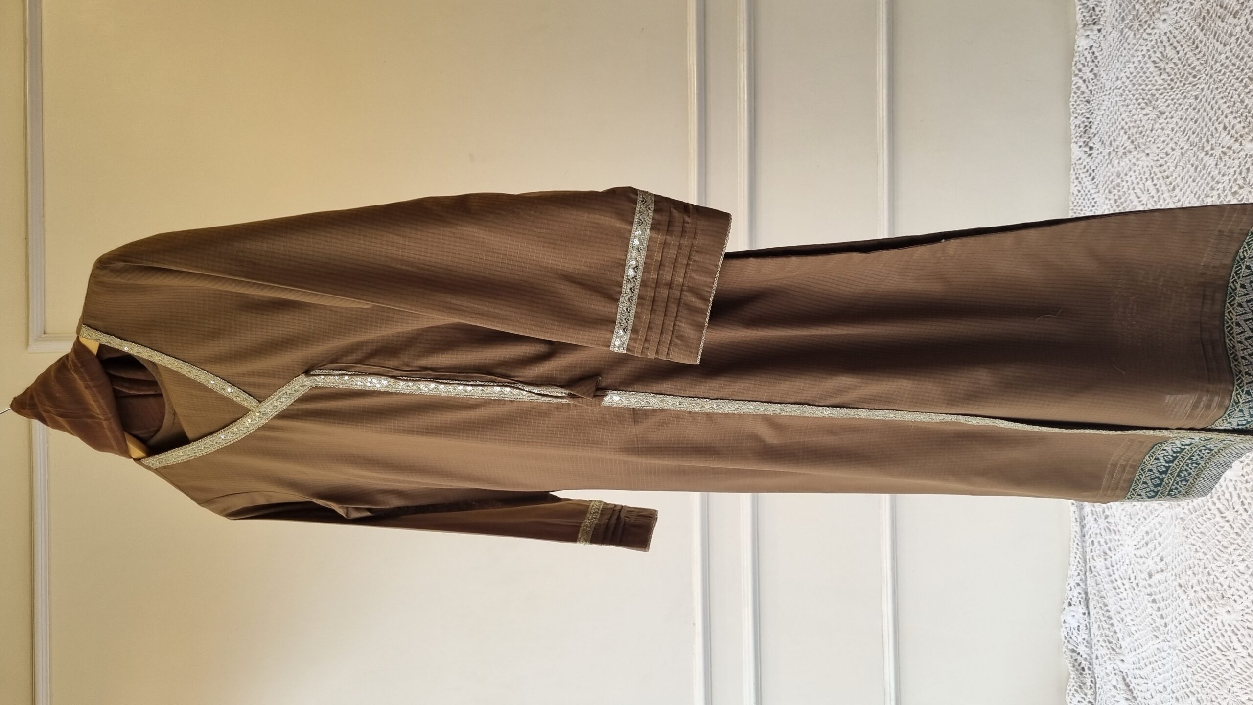 Mocha Grace Lawn Suit - Image 4