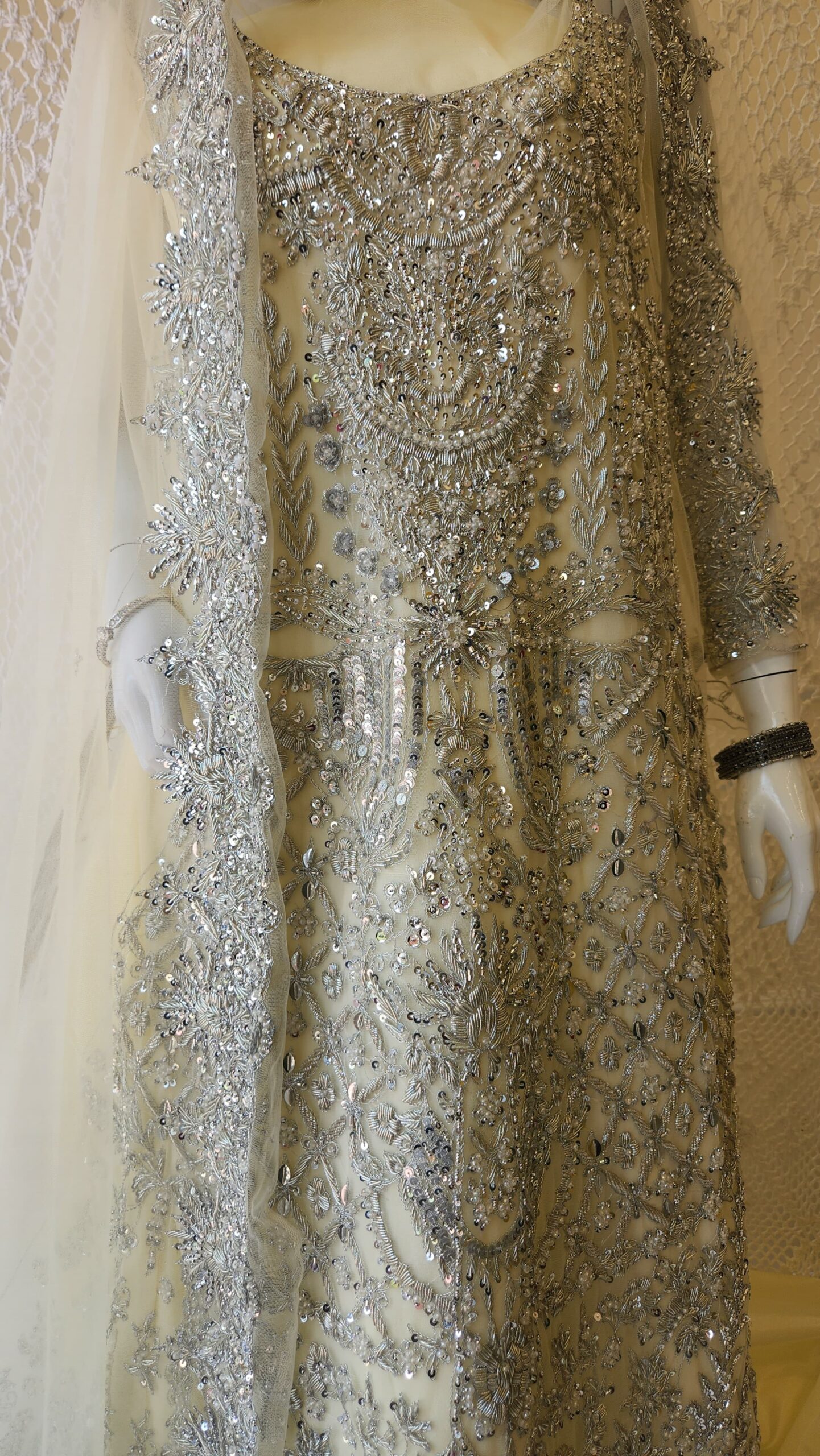 Off-White Elegance Bridal Maxi