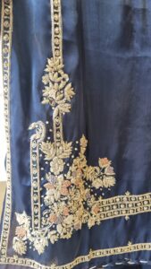 Royale Floral Embellished Silk Suit
