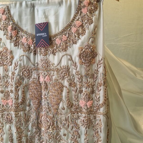 Blush Mint Embellished Silk Suit