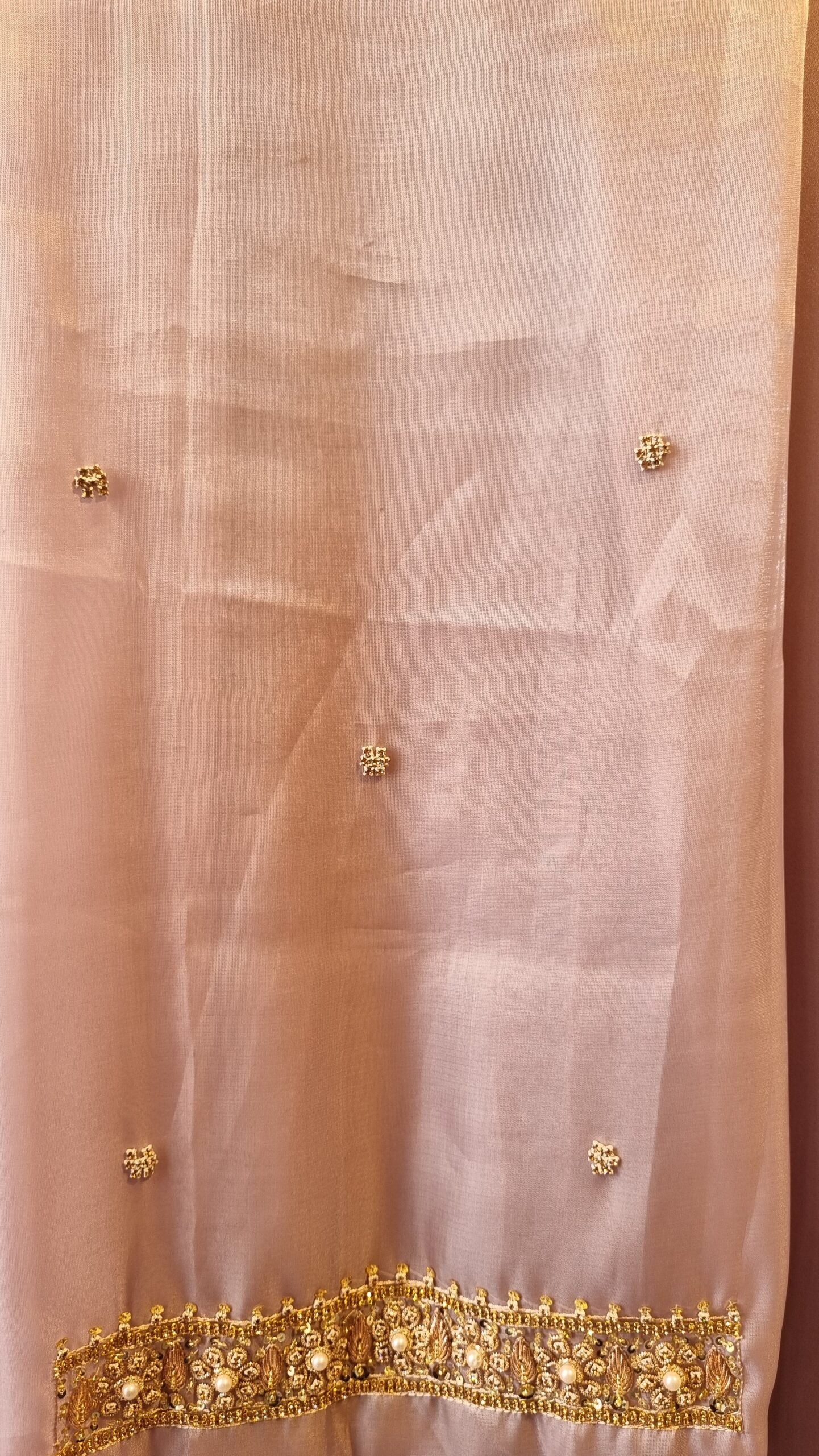 Lilac Grace Embellished Silk Suit