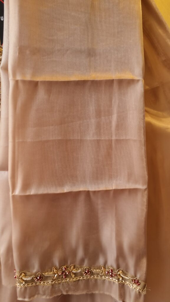 Gold Silk Hand Embellished Formal Suit