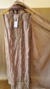 Gold Silk Hand Embellished Formal Suit