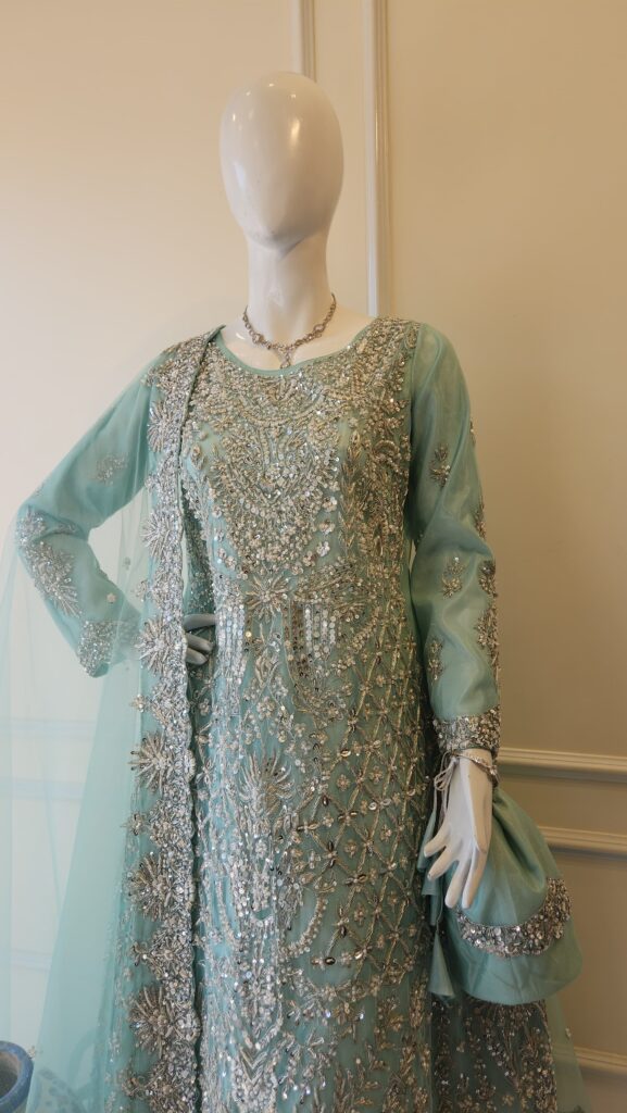 Ice Blue Royale Bridal Maxi