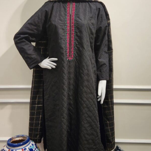 Black Ember Quilted Suit