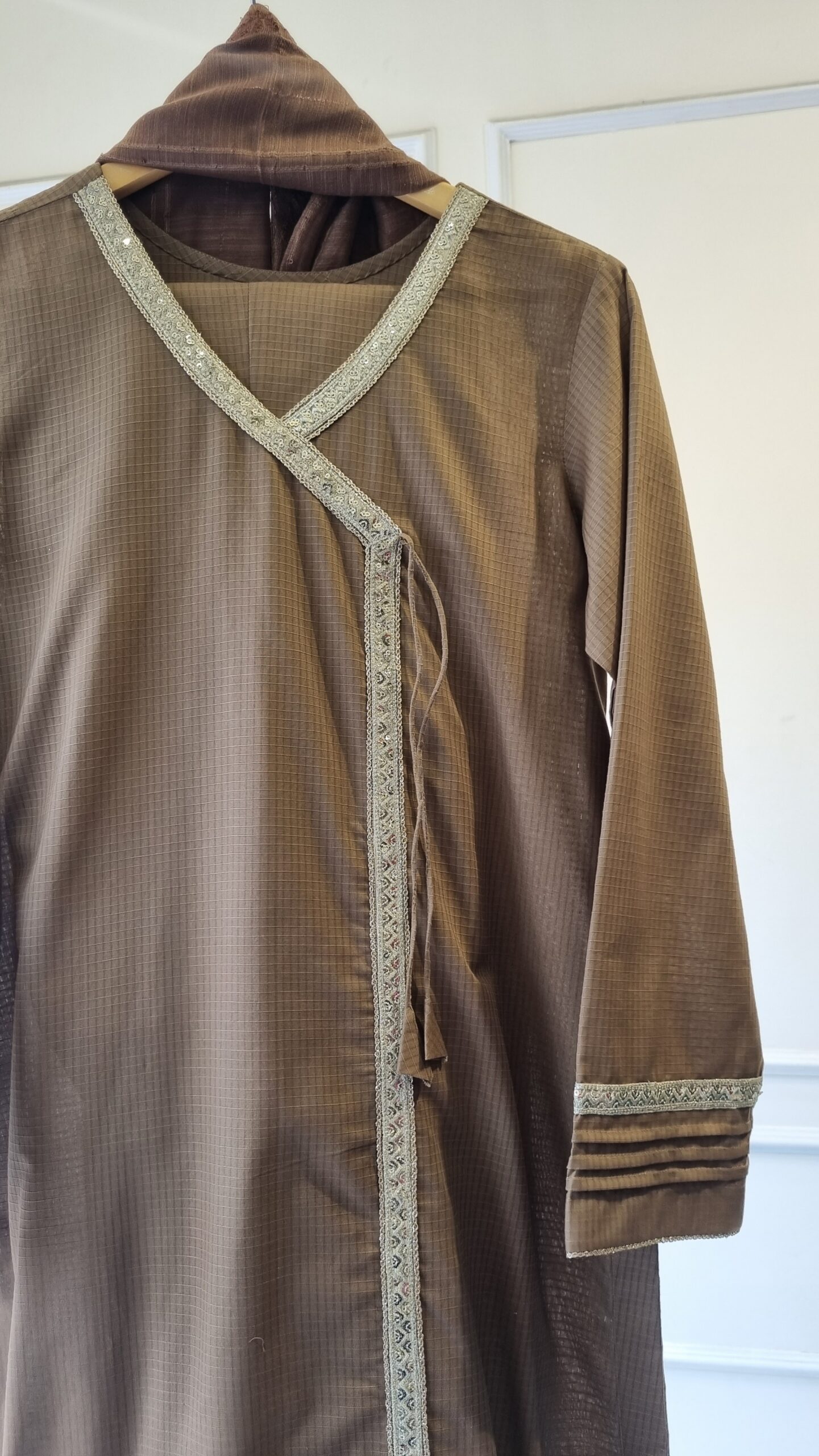 Mocha Grace Lawn Suit
