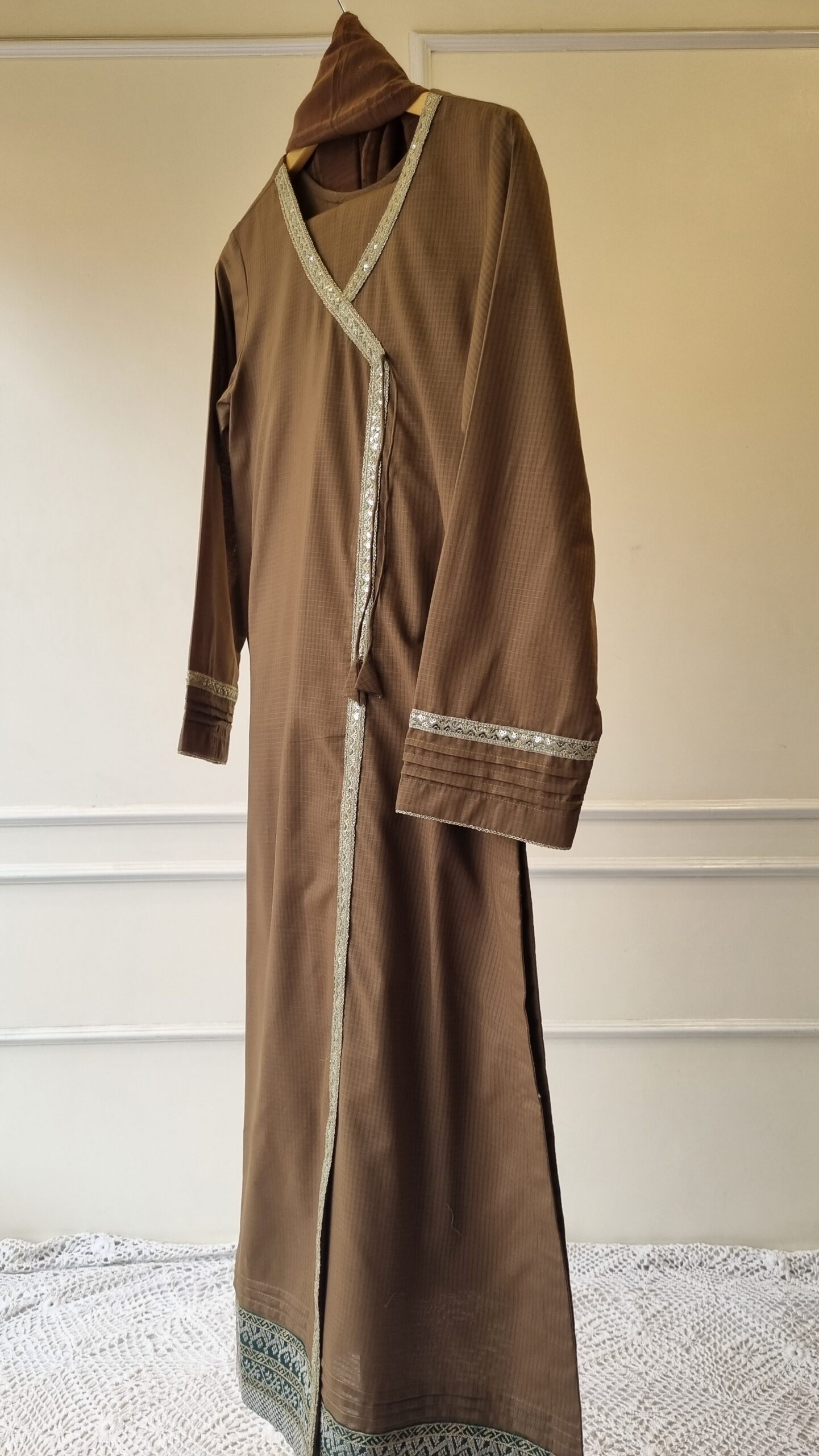 Mocha Grace Lawn Suit