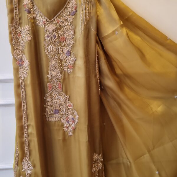 Royale Floral Embellished Silk Suit
