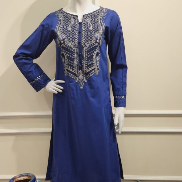 Royal Sapphire Lawn Suit