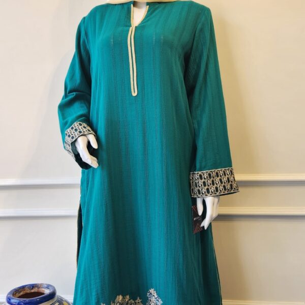 Teal Heritage Embroidered Suit