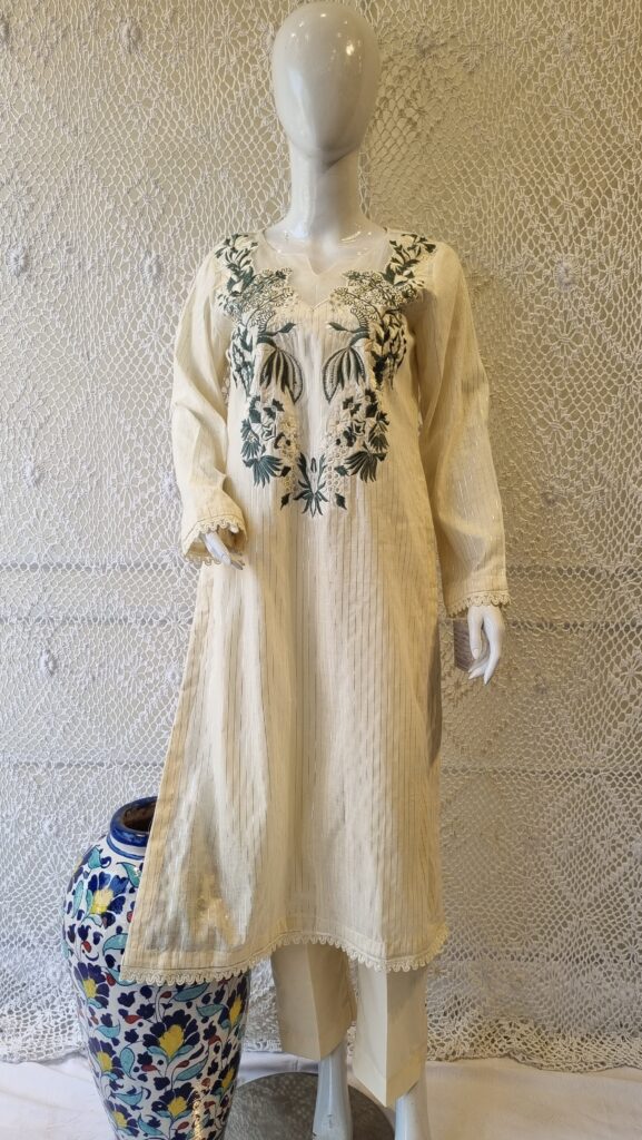 White Elegance Lawn Suit