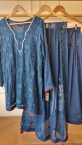 Zinc Elegance Chiffon Suit