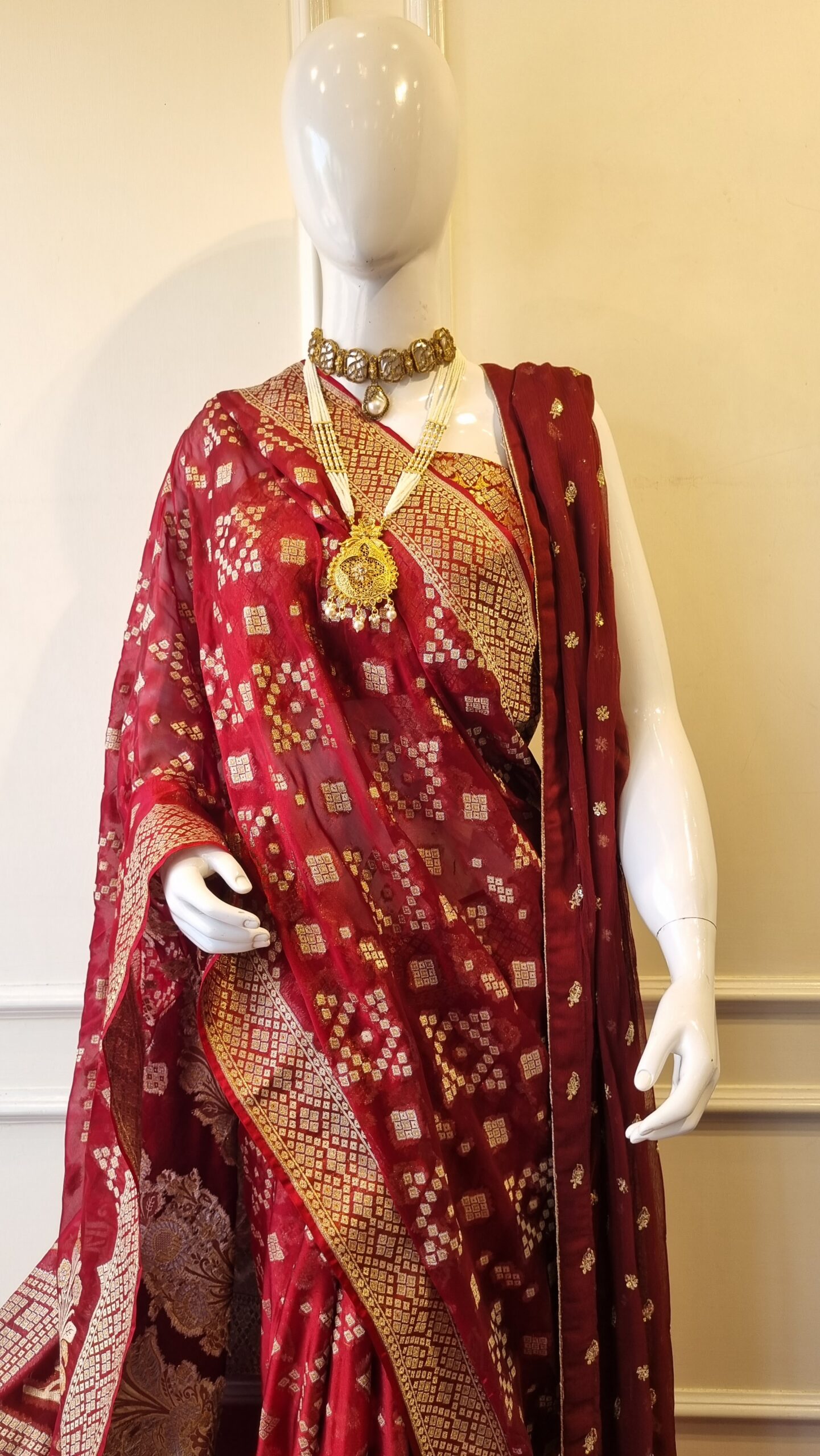 Royal Crimson Banarasi Saree